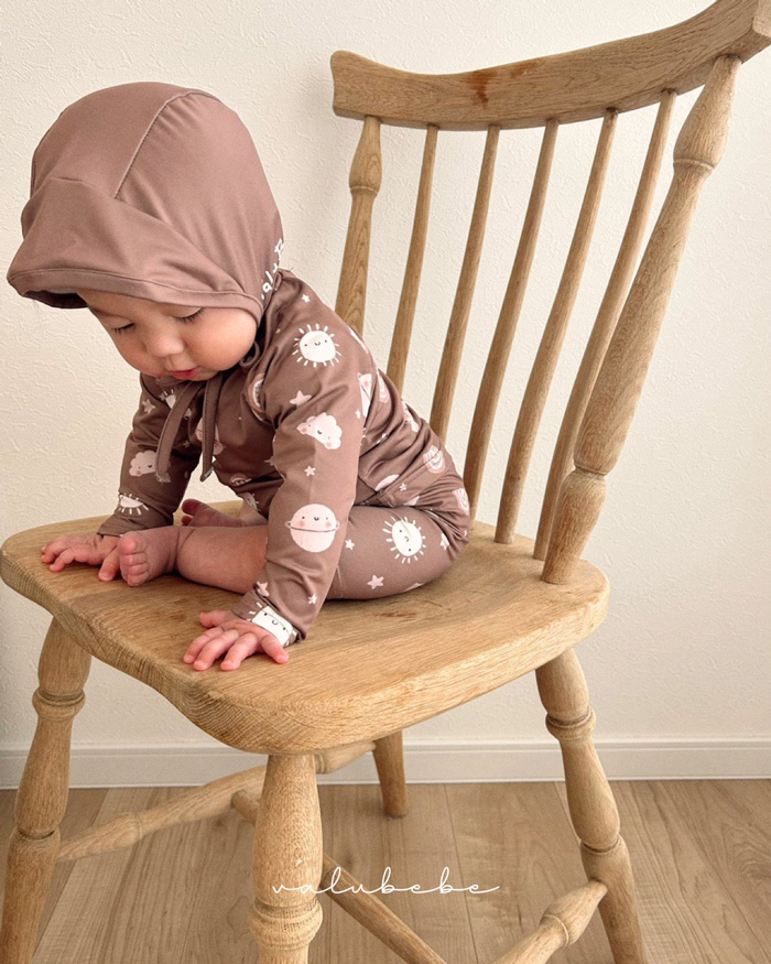 (現貨)【男寶泳衣三件套】防曬上衣+泳帽+泳褲 (2色)7