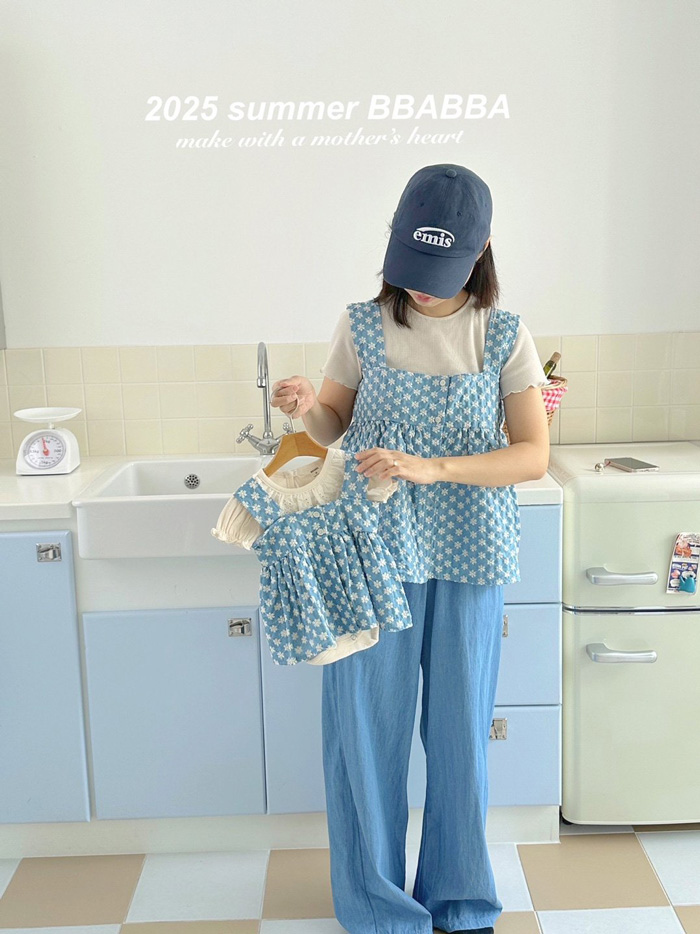 親子|藍雛菊背心2