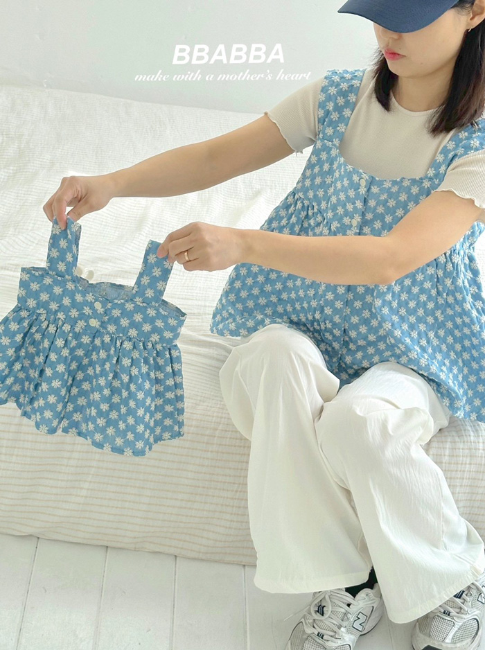 親子|藍雛菊背心6