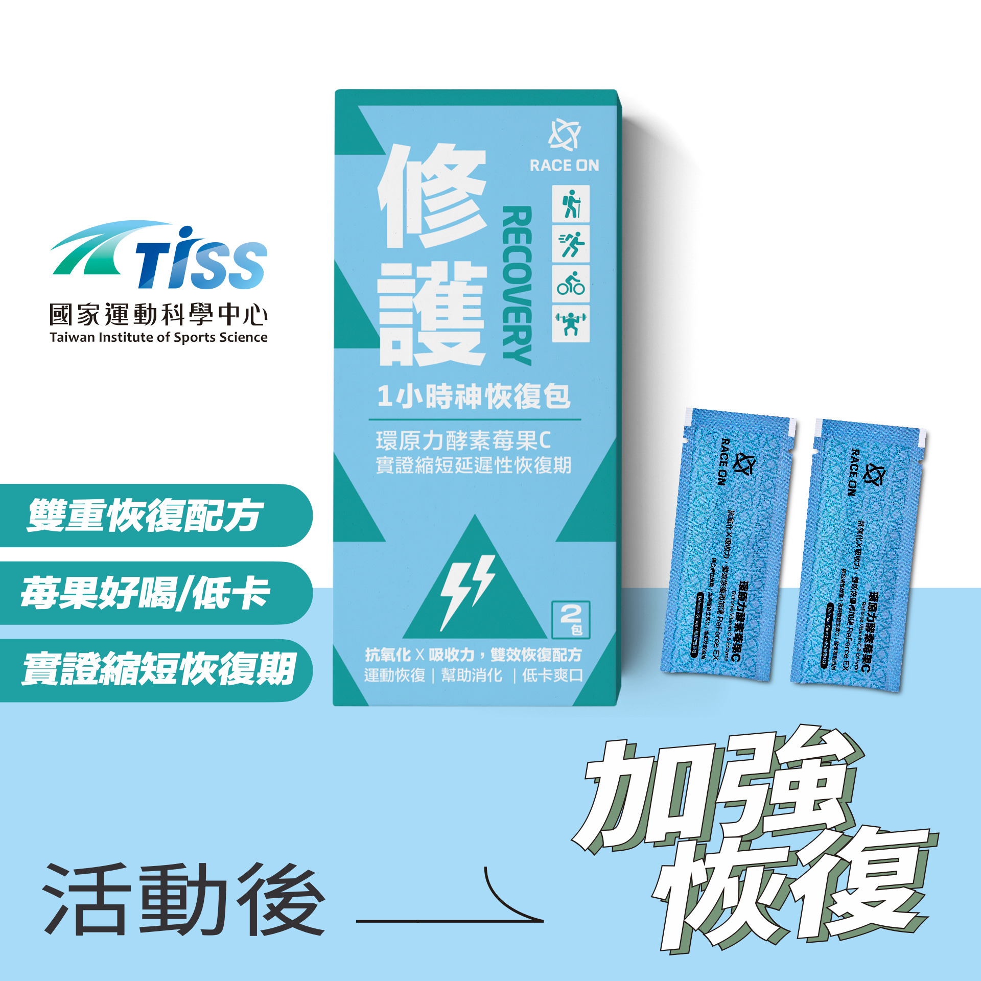 RACE ON 168機能補給隨手包(修護/耐力/保水)7