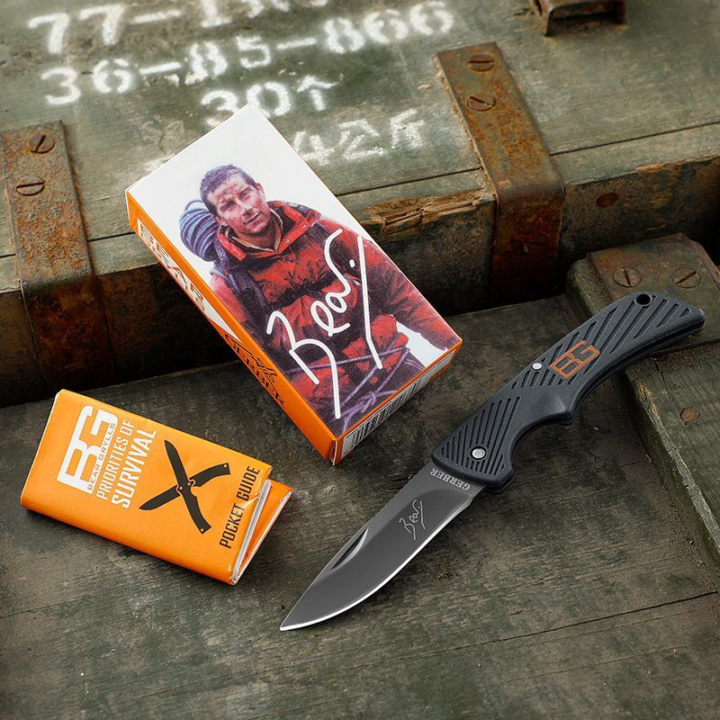 Gerber BEAR 貝爾求生系列-童軍小型折刀(半齒半刃/全刃) 野外求生 小折刀10