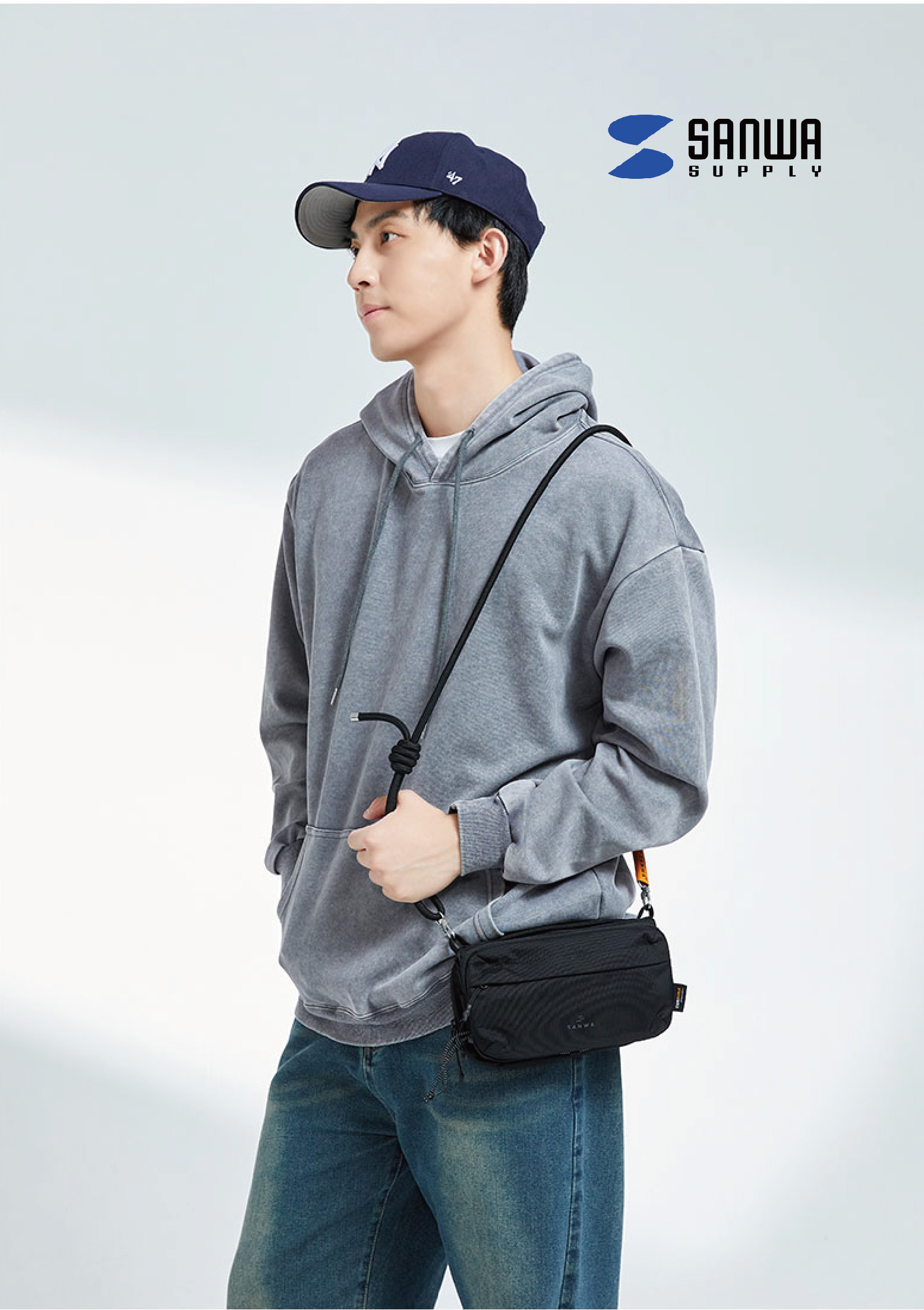 日本 SANWA SUPPLY BAG2隨身手機包 護照包 摺疊包 證件包 外出包16