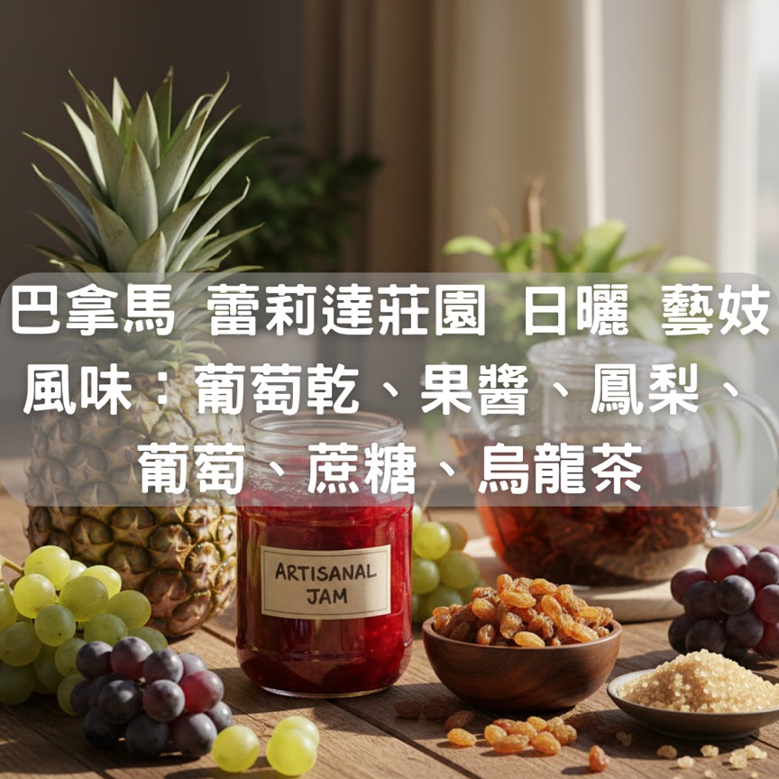 巴拿馬 波奎特 蕾利達莊園 日曬 藝妓 (半磅)